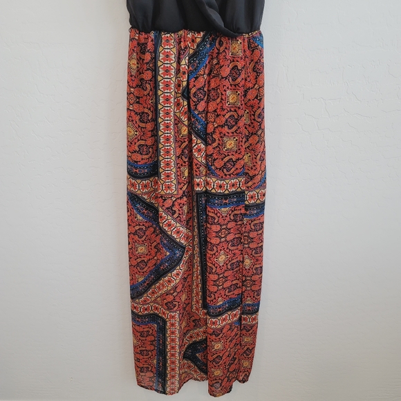 💕 Charlotte Russe Aztec Print Maxi Dress Women's Size XS - Picture 12 of 14